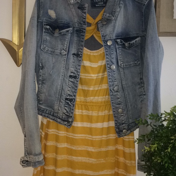 Sonoma striped high low dress - Picture 2 of 8